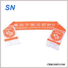 2015alibaba горячий продавать Футбол вентилятор шарф 100%акриловый шарф